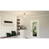 Quoizel Lighting Webster 1 - Light Semi-Flush Mount in  Weathered Brass - 2 of 4
