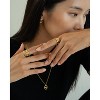 Bearfruit Jewelry Sterling Silver 18k Gold Plated Skye Hammered Band Ring - 2 of 4