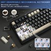 MaseiKar Gasket Mechanical Keyboard,99 Key Hot Swappable BT5.0/2.4G/USB-C Wireless NKRO 98% 1800 Layout with RGB LED Backlit for Linux/Win/Mac - 2 of 4