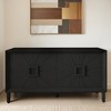 60'' Storage Cabinet with 4 Door,Heavy-Duty Antique Accent Cabinet with Adjustable Shelves - Leovsnove - 3 of 4