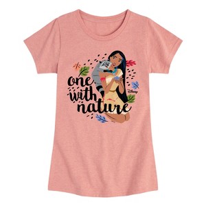Girls' - Disney - One With Nature Fitted Short Sleeve Graphic T-Shirt - 1 of 4