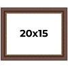 PosterPalooza | Traditional Brown Picture Frame - UV Acrylic, Backing Board, Hanging Hardware Included - 2 of 4