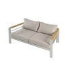 Coolbibila-Patio Club Chair, Aluminum Accent Chairs, Arm Chairs With Cushion And Back, Patio Accent Chairs With Modern Design - 2 of 4