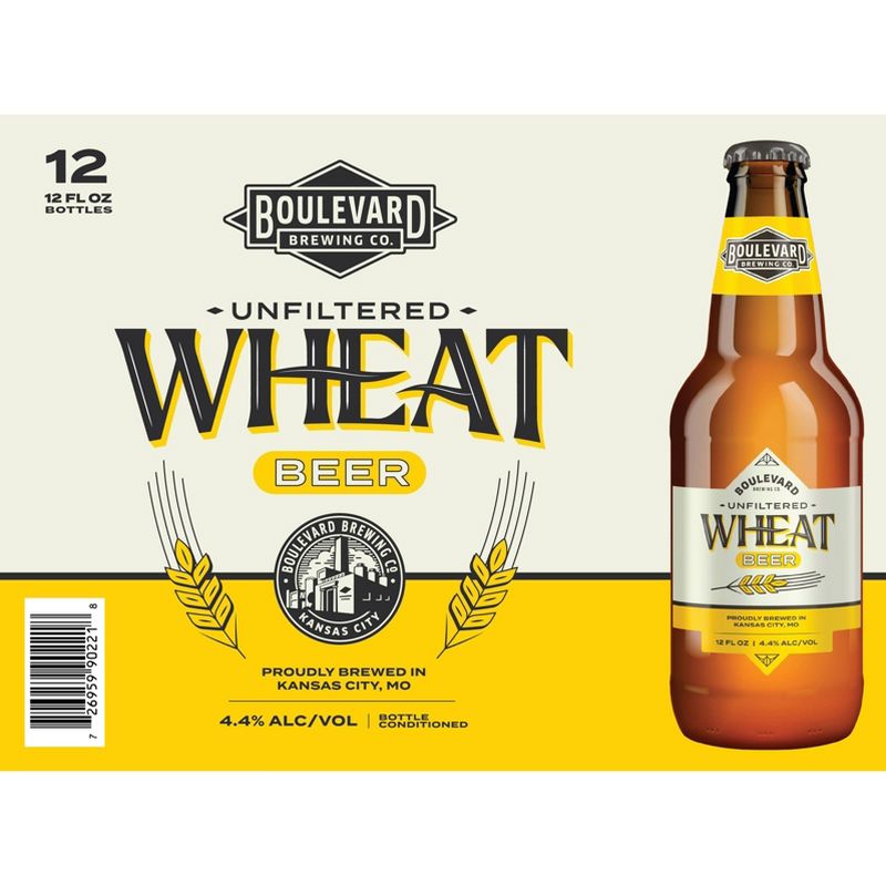 Boulevard Unfiltered Wheat Beer - 12pk/12 fl oz Bottles, 1 of 5