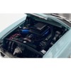 1969 Ford Mustang Mach 1 428 Cobra Jet Aztec Aqua Blue with Black Hood Limited Edition 1/18 Diecast Model Car by ACME - 2 of 4