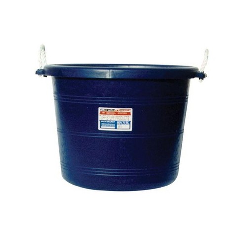 Tuff Stuff Products Mck70bl 70 Quart Heavy Duty Weather Resistant Plastic Muck Bucket Storage Bin For Beverages Livestock Pets Food And Drink Blue Target