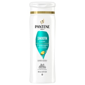 PANTENE PRO-V Smooth & Sleek 2in1 Shampoo and Conditioner, 12.0oz - 1 of 4