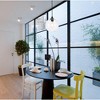 Elegant Lighting Cashel 1 light Black and Clear glass pendant - 2 of 4