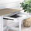 54W Mayfield Computer Desk with Drawers Shiplap Gray/Pure White - Bush Furniture: Home Office Workstation - 3 of 4