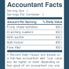 Men's Design By Humans Accountant Nutrition Facts Label By EJamjar T-Shirt - 2 of 2