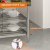 Stainless Steel Table, Heavy Duty Metal Commercial Prep Table with Storage Racks and Back Panel for Restaurant Kitchens, Home Hotel, Food Prep - 3 of 4