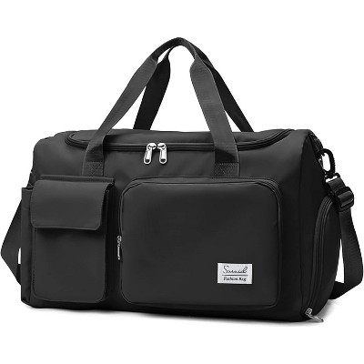 Travel Duffel Bag with Shoes Compartment Sports Gym Bag with Dry Wet Separated Pocket, Overnight Bag Weekender Bag Training Handbag Yoga Bag