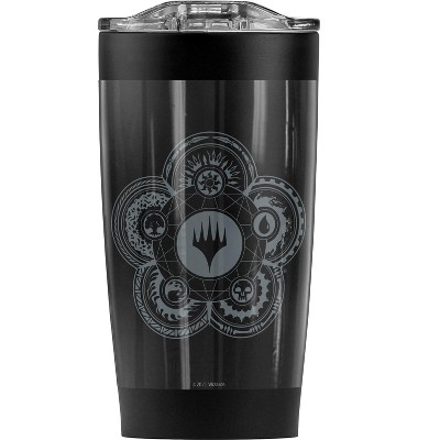 Magic The Gathering Icon Glyph Steel Tumbler 20oz Coffee Travel Mug