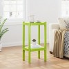 WestinTrends Malibu 36" All Weather HDPE Outdoor Patio Two Shelf Side Table - 2 of 4