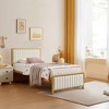 VECELO Upholstered Bed Frame with Headboard & Footboard, Heavy Duty Steel Slats, No Box Spring Needed - 3 of 4