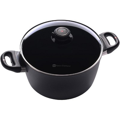 Swiss Diamond 5.5 Qt Soup Pot with Lid, 9.5 Inch