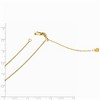 Black Bow Jewelry 1mm 14k Yellow Gold Adjustable Flat Cable Chain Necklace, 22 Inch - 2 of 4