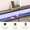WOWLIVE Queen/Full/King Size Bed Frame with 4 Drawers, Modern bed with LED Light and Charging Station, Storage Headboard, HB00 - 3 of 4