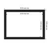 Amanti Art Grace Brushed Metallic Black Narrow Framed Magnetic Dry Erase Board - 4 of 4