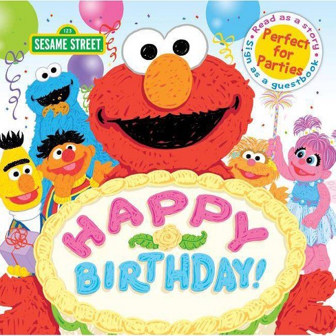 Happy Birthday Sesame Street Scribbles Hardcover Target