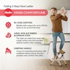 Hailo Folding Step Stool, 2 Collapsible Non-Slip Steps with Aluminum Frame and Rubber Feet for Garage, Home and Kitchen, MK80, Silver/Black - 2 of 4