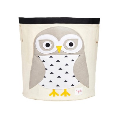 3 Sprouts Kids Storage Basket - Snowy Owl