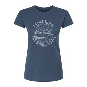 Women's - Coca-cola - Buy The World A Coke Fitted Graphic T-Shirt - 1 of 2