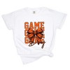 Simply Sage Market Coquette Basketball Bow Game Day Stacked Garment Dyed Tee - 2 of 4