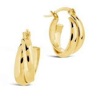 SHINE by Sterling Forever Claire Twist Hoop Earrings - 1 of 4