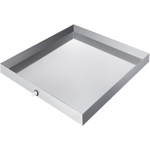 VEVOR 32 x 30 x 2.5 Inch Washing Machine Pan 18 GA Thickness Galvanized Steel Heavy Duty Compact Washer Drip Tray, Silver - 1 of 4