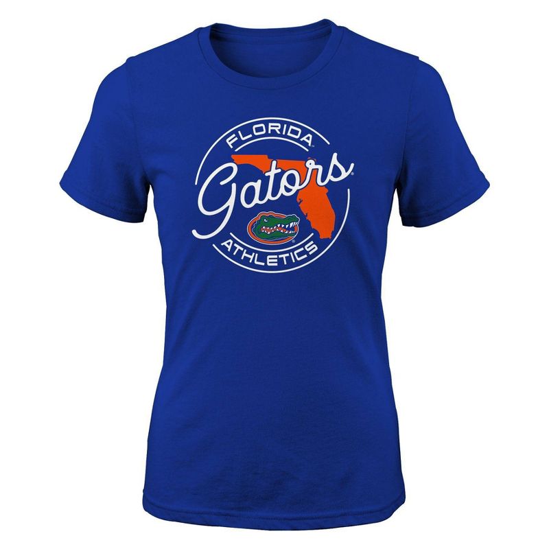 NCAA Florida Gators Girls&#39; Short Sleeve Crew Neck T-Shirt, 1 of 2