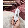 TackView Wireless Heated Blanket,PTC & NTC heating technology, 4 Heat Settings,Auto Off, UL&ETL Certified - 3 of 4