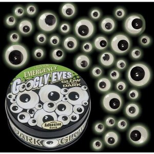 Accoutrements Emergency 18 Pairs Googly Eyes Glow In The Dark With Adhesive Back - 1 of 1