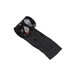 Unique Bargains Gift Wrap Ribbons Faux Linen Multicolor 179.13"x2.56" 1 Pc - 1 of 4