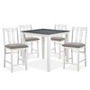 NicBex 5-Piece Vintage Style Dining Table Set & Armless Chairs for Kitchen,Dining Room,Modern Dinette Set with Solid Wood Frame - 3 of 4