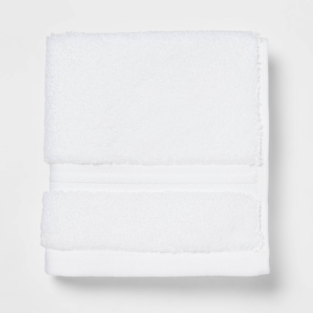 Photos - Towel Spa Plush Washcloth White - Threshold™