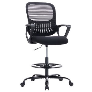 CAVINAS Ergonomic Office Chair, Mid Back Mesh Computer Desk Chair, Executive Office Chair Height, Adjustable Swivel Task Chair with Lumbar Support - 1 of 4