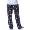 Supernatural Womens' Join The Hunt Anti-Possession Castiel Logos Pajama Pants Black - 4 of 4