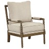 Mid-Century Solid Wood Accent Armchair with Upholstered Thick Cushion and Back- Morden Fort - 4 of 4