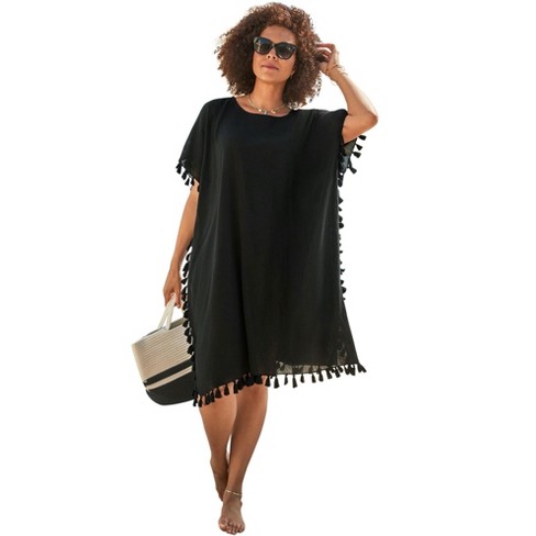 Off-The-Shoulder Cover Up  Plus size beach outfits, Plus size