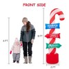Whizmax 8FT Christmas Inflatables Christmas Yard Decorations with LED Lights, Outdoor Inflatable Christmas Candy Canes Xmas Blow Up Decor for Holiday - 2 of 4