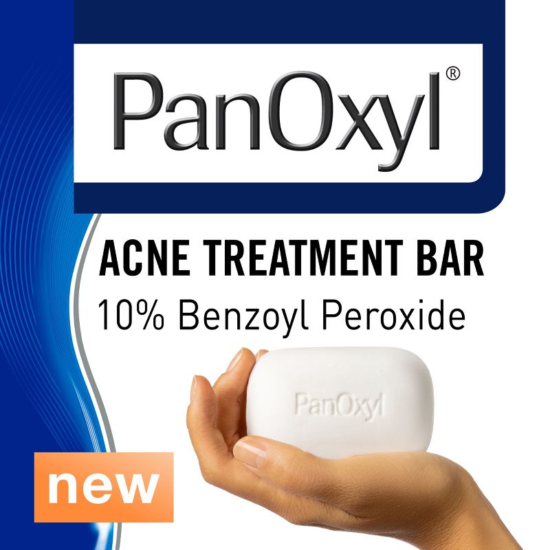 PanOxyl 10% Benzoyl Peroxide Acne Face Cleansing Bar - 4oz, 1 of 9