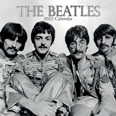 The Gifted Stationery 2021 - 2022 Monthly The Beatles Wall Calendar, 16 Month, Celebrity Theme with Reminder Stickers, 12 x 12 in
