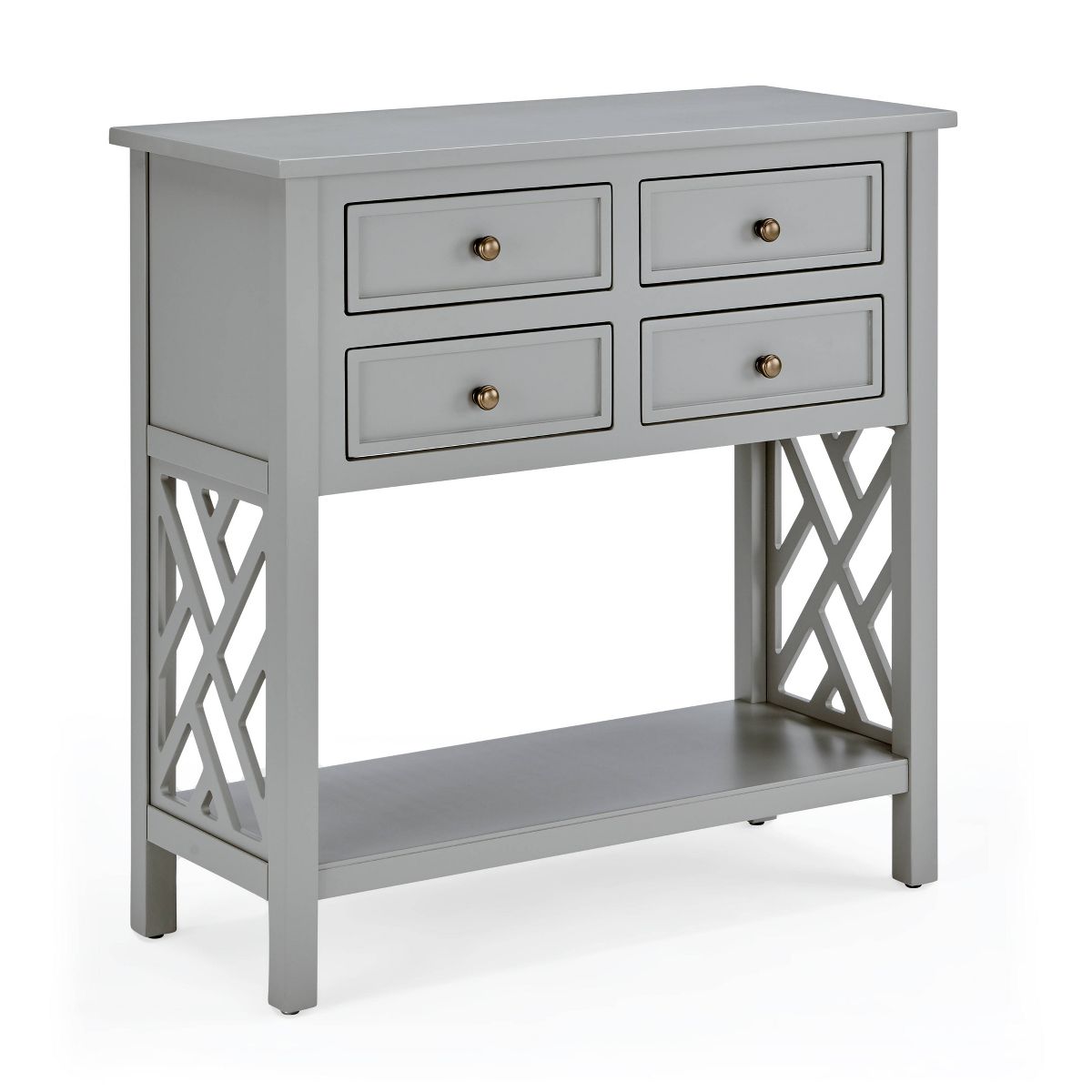 32" Middlebury Wood Console Table with 4 Drawers - Alaterre Furniture - thumbnail 3