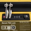Wooakway Hardshell Suitcase Spinner Wheels PP Luggage Sets Lightweight Suitcase with TSA Lock,3-Piece Set - 3 of 4