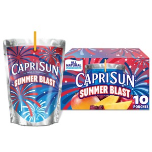 Capri Sun Summer Blast Passionfruit Mango Juice Boxes - 10pk/6 fl oz Pouches - 1 of 4