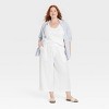 Women's High-Rise Gauze Wide Leg Pull-On Pants - Universal Thread™ - 3 of 3