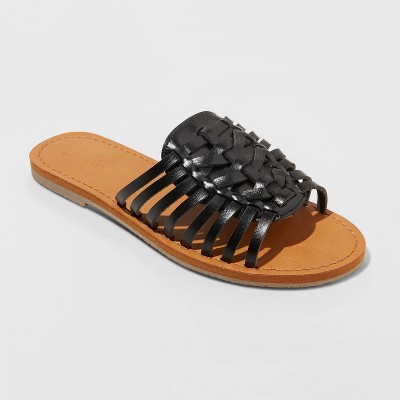 womens black huarache sandals
