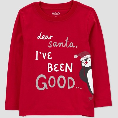 Carter's Just One You®️ Toddler Dear Santa T-Shirt - Red 3T