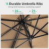 Okak 10 Ft Cantilever Patio Umbrella,Large Square Umbrella for Patio,Umbrella Outdoor with 360° Rotation&Tilt Adjustment - 4 of 4